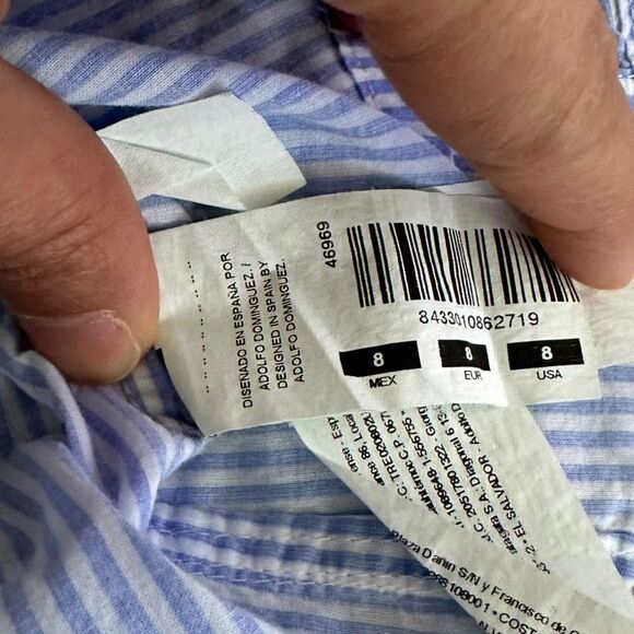 ADOLFO DOMINGUEZ | Light Blue | COTTON SHIRT - Picture 13 of 13